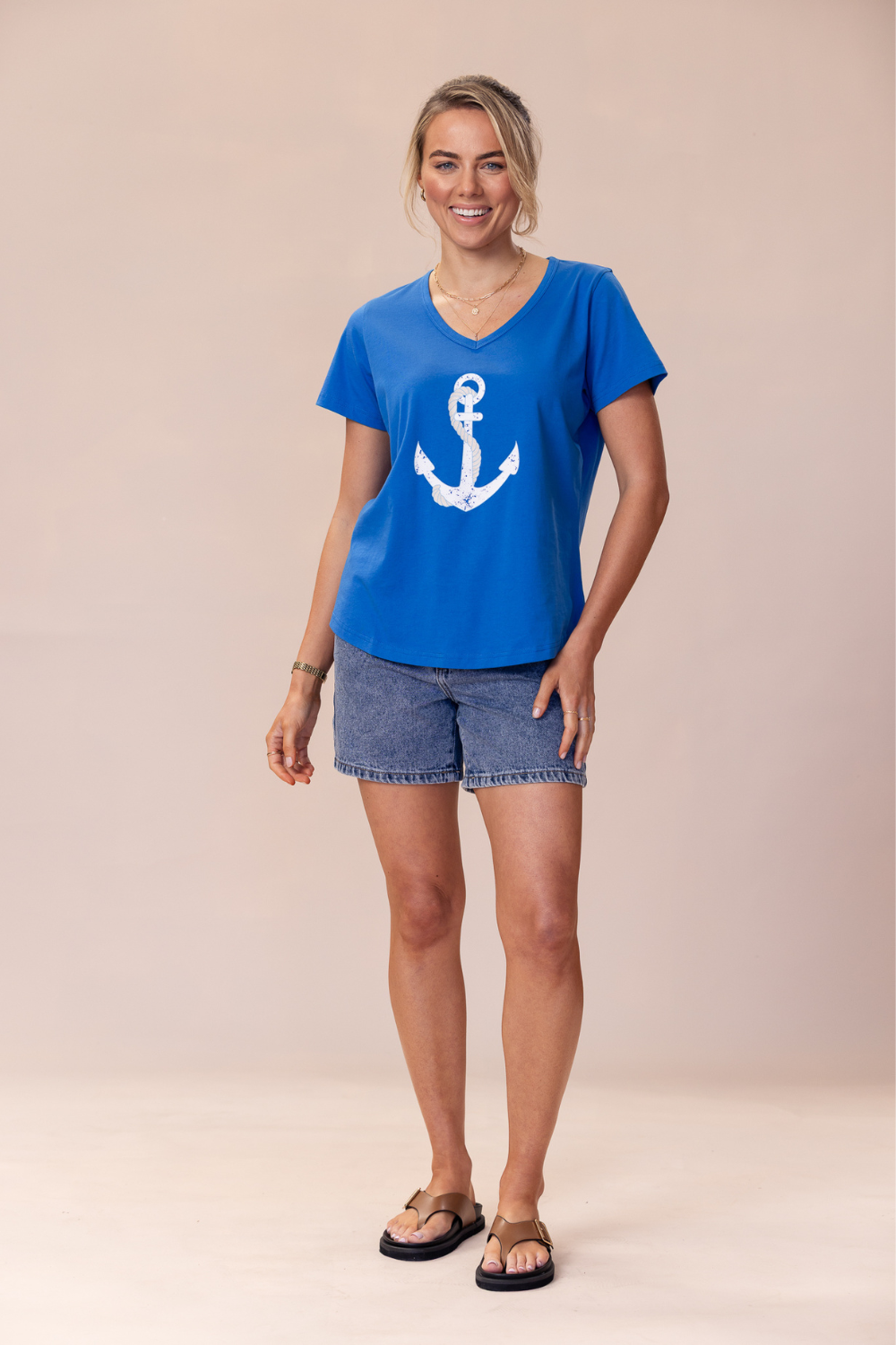 Voyage T-Shirt 100% BCI Cotton - Cobalt