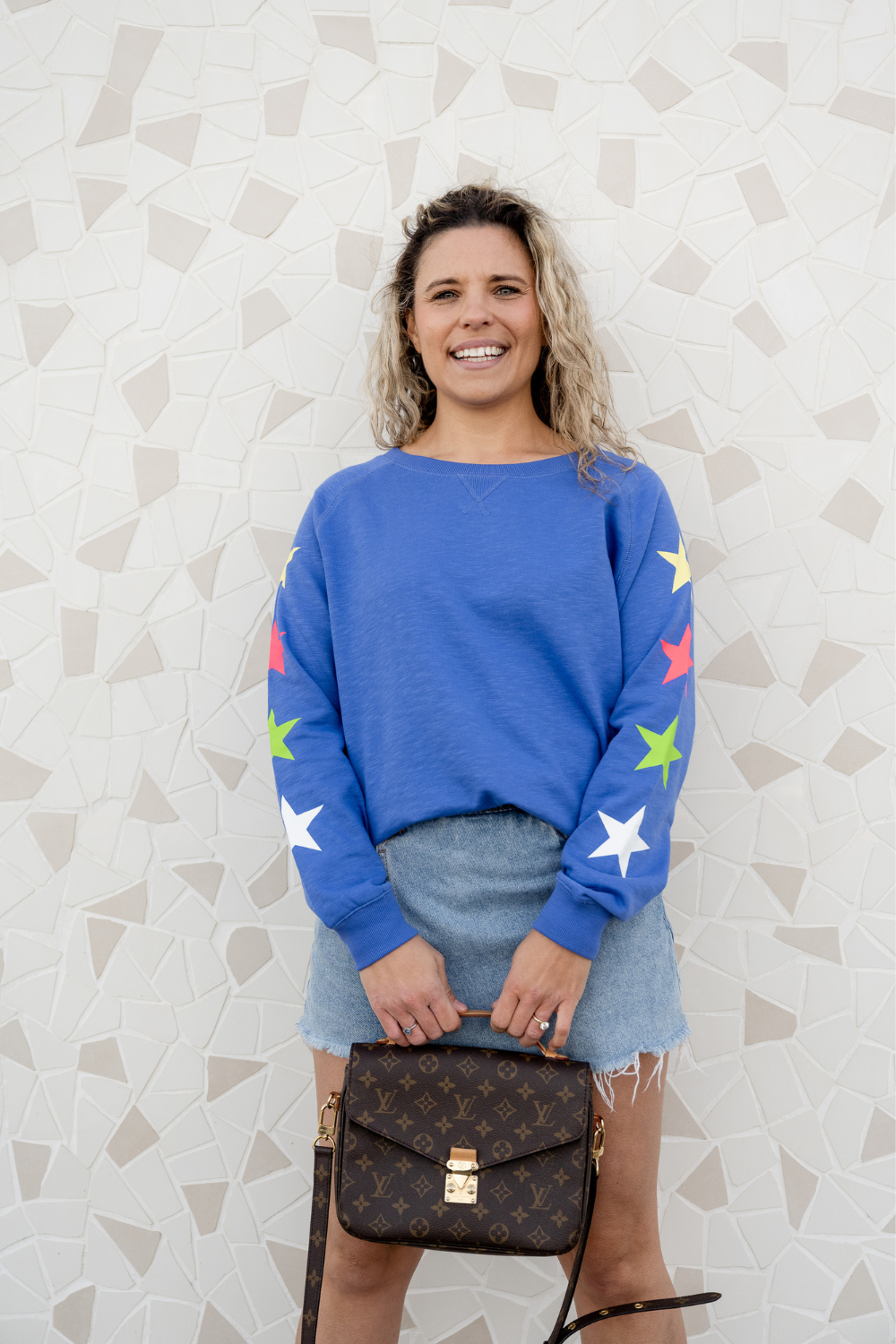 Saba Oversized Sweater - Blue