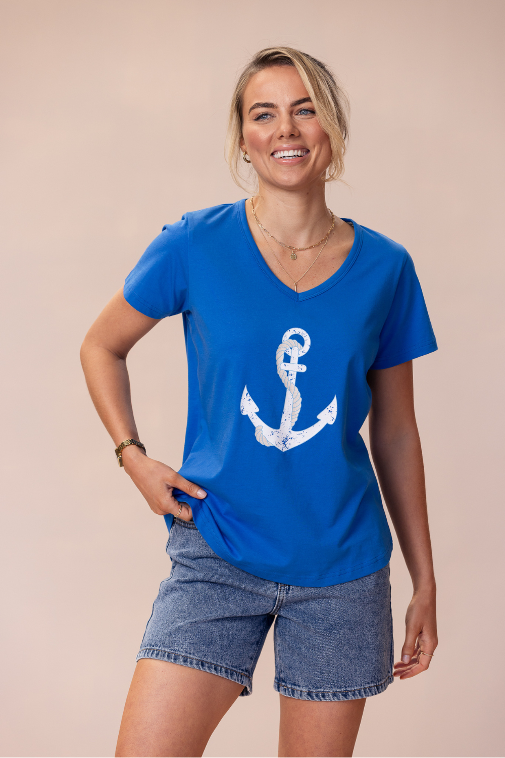 Voyage T-Shirt 100% BCI Cotton - Cobalt