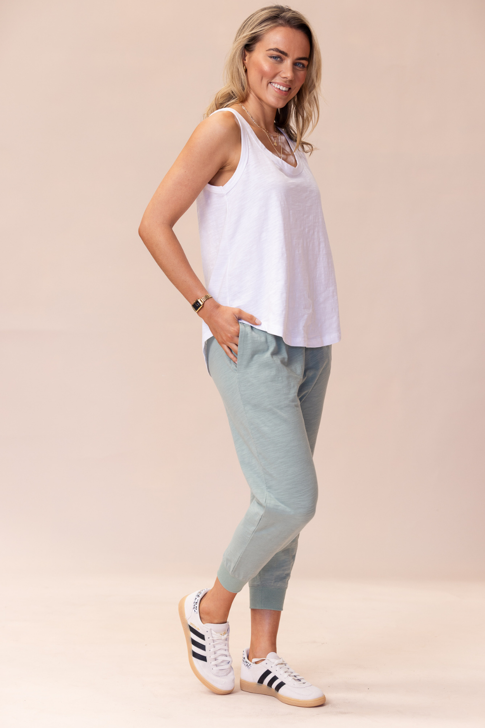 Portsea Pants 7/8 - Sage