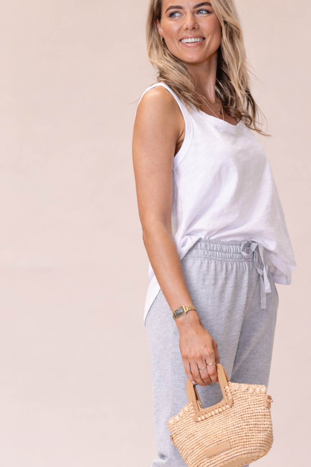 Sorrento Pants - Grey Marle