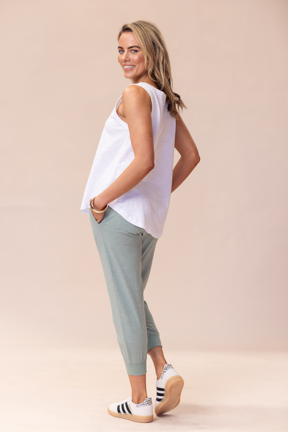 Portsea Pants 7/8 - Sage