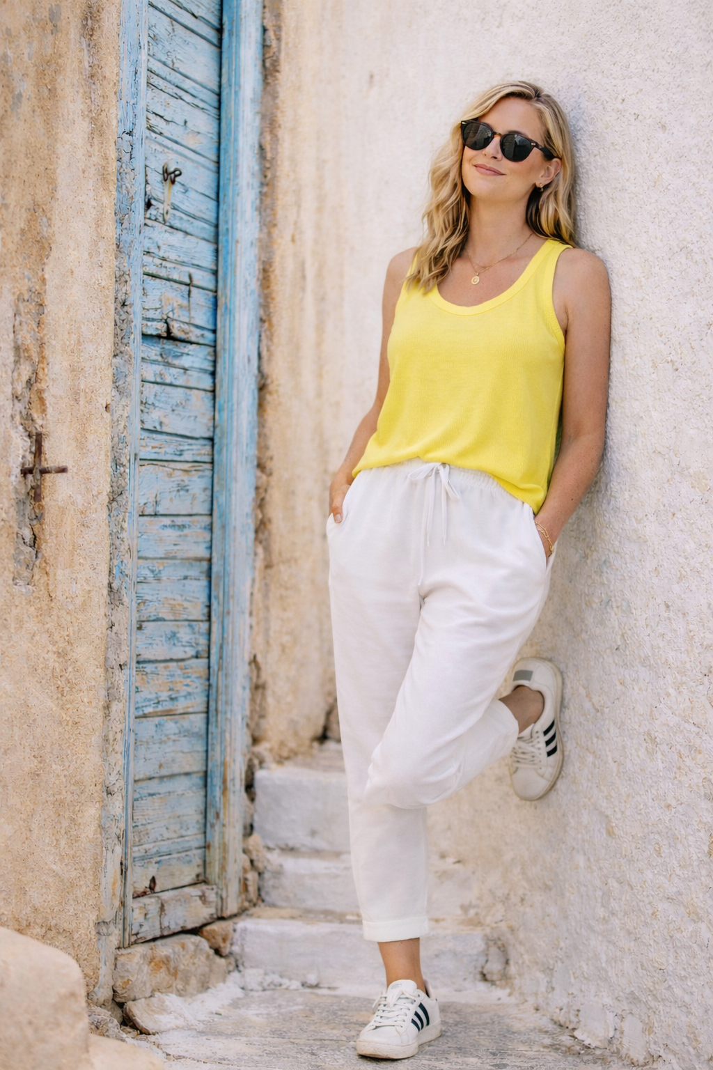 Ava relaxed Tank Yellow