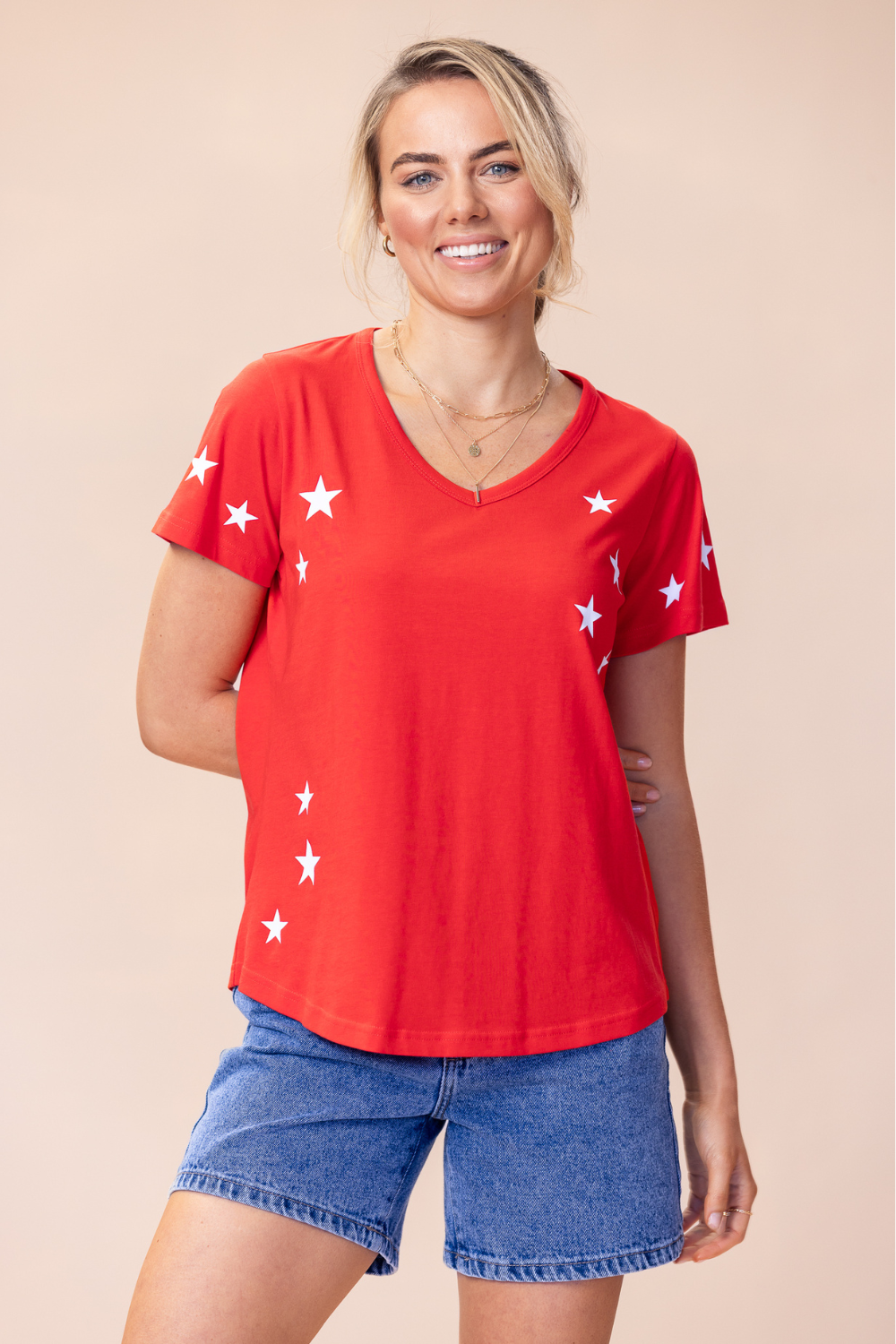 Free Spirit T-Shirt 100% BCI Cotton - Red