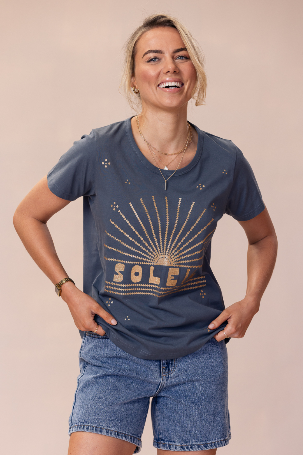 SOLEIL T-Shirt 100% BCI Cotton - Charcoal