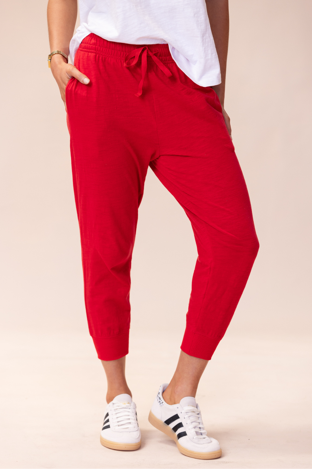 Portsea Pants 7/8 - Red
