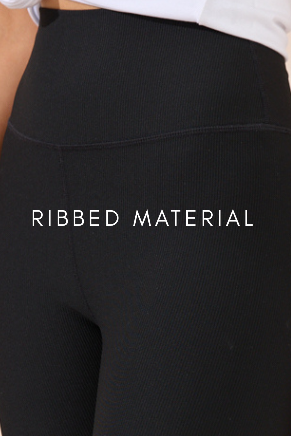 Beau Ribbed Legging - Black