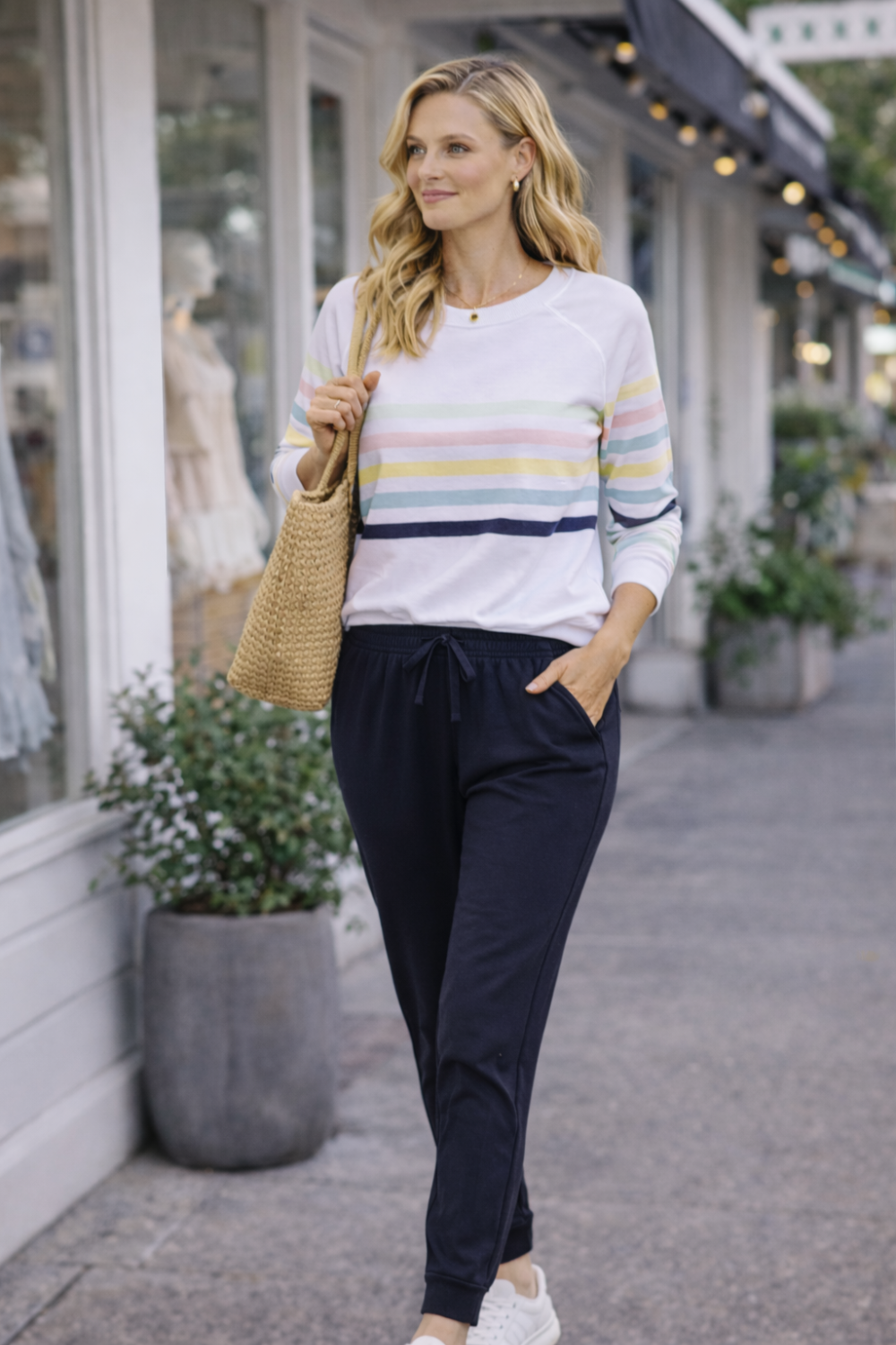 Sorrento Pants - Navy V2