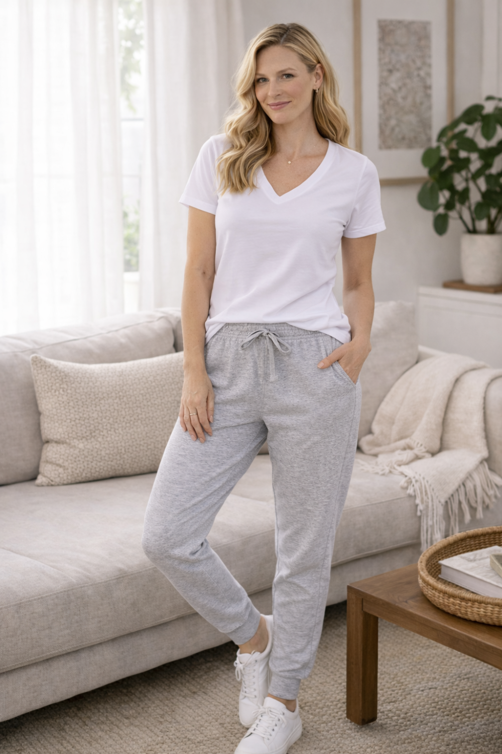 Sorrento Pants - Grey Marle