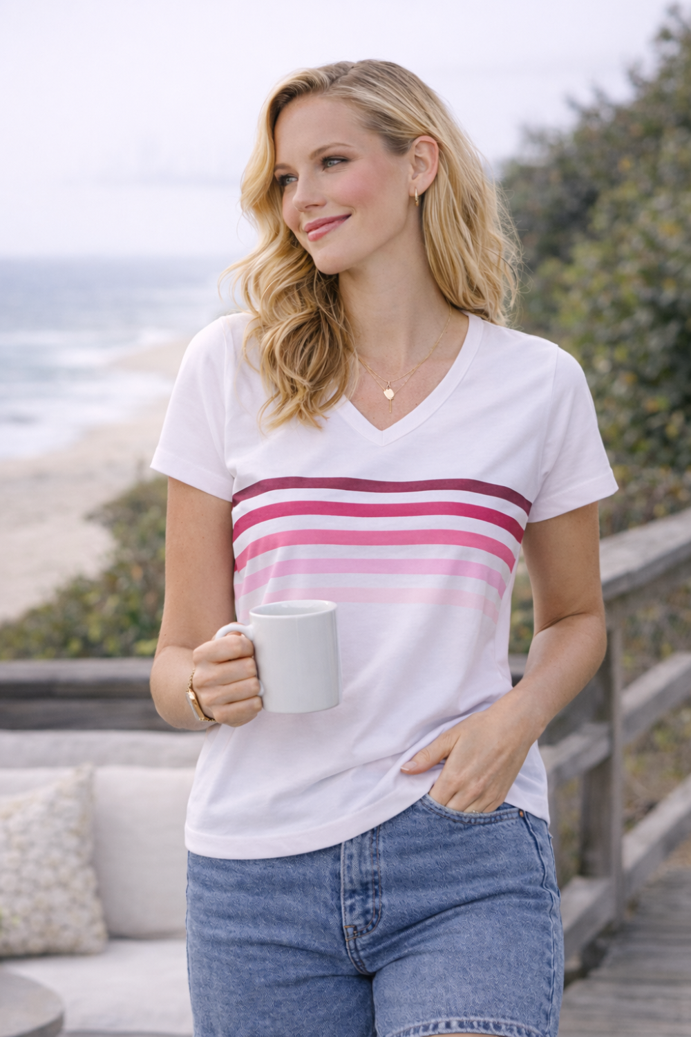 Forever T-Shirt 100% BCI Cotton - Light Pink