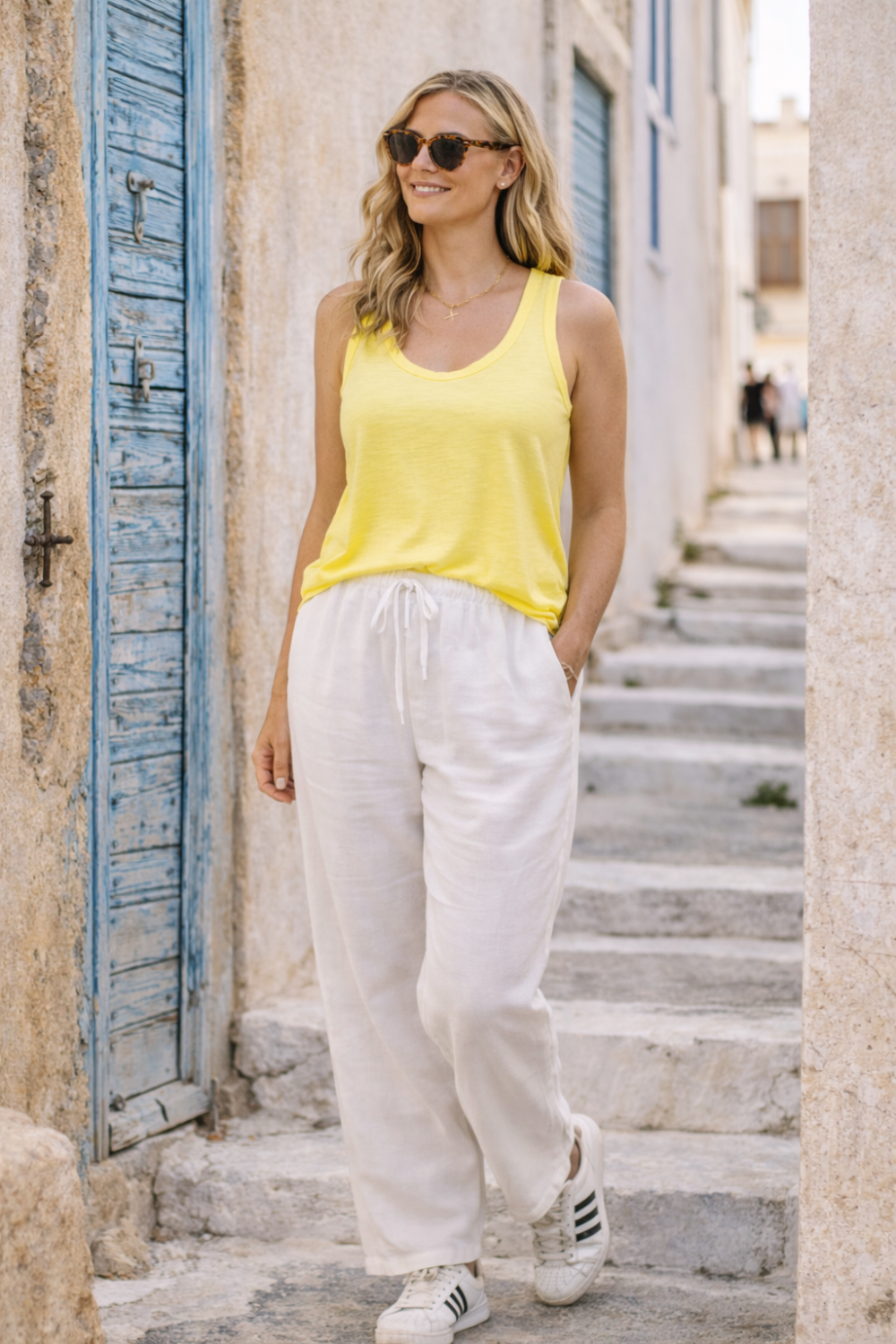 Ava relaxed Tank Yellow