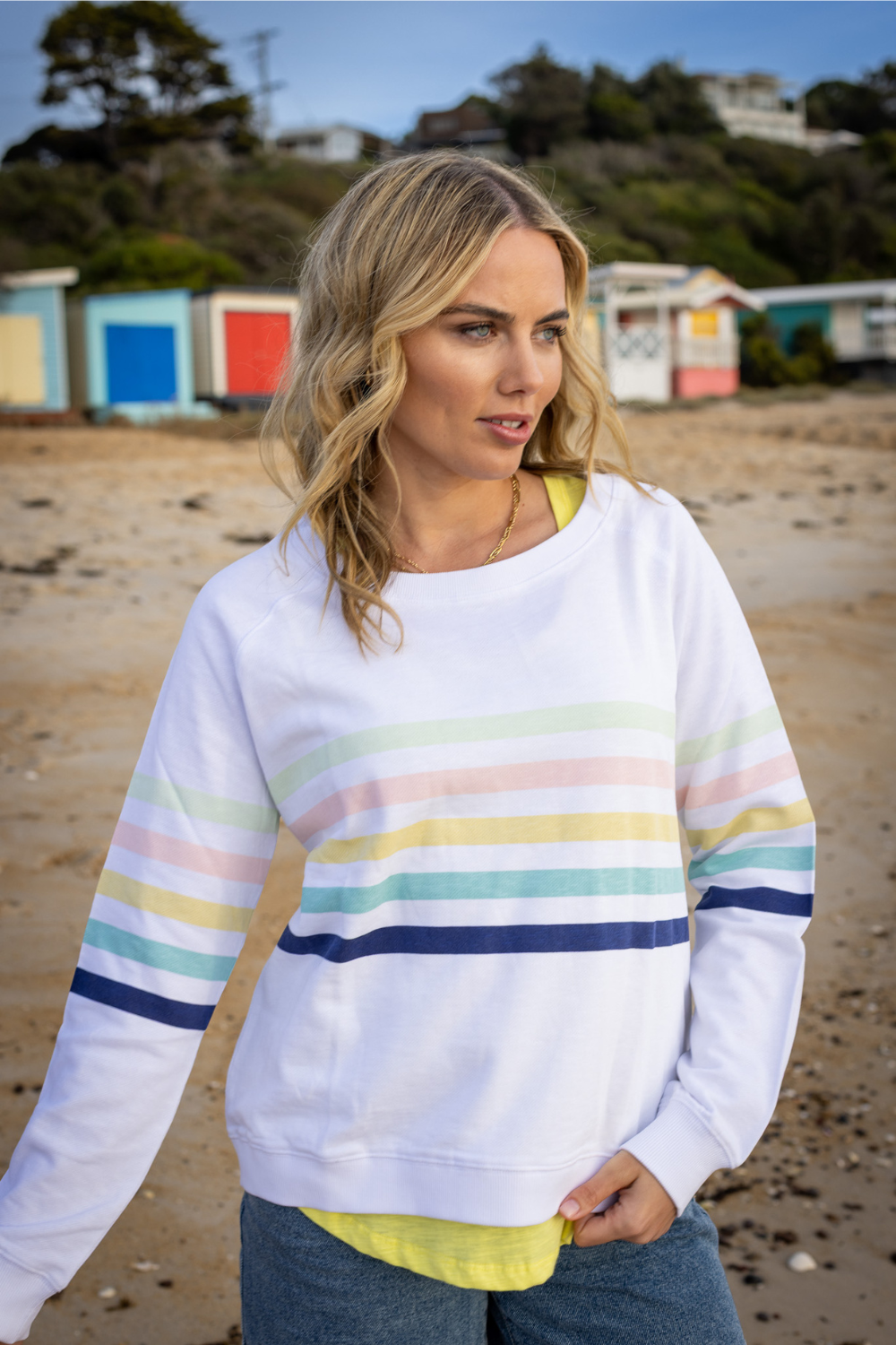 Forever oversized Sweater - Pastal Stripes