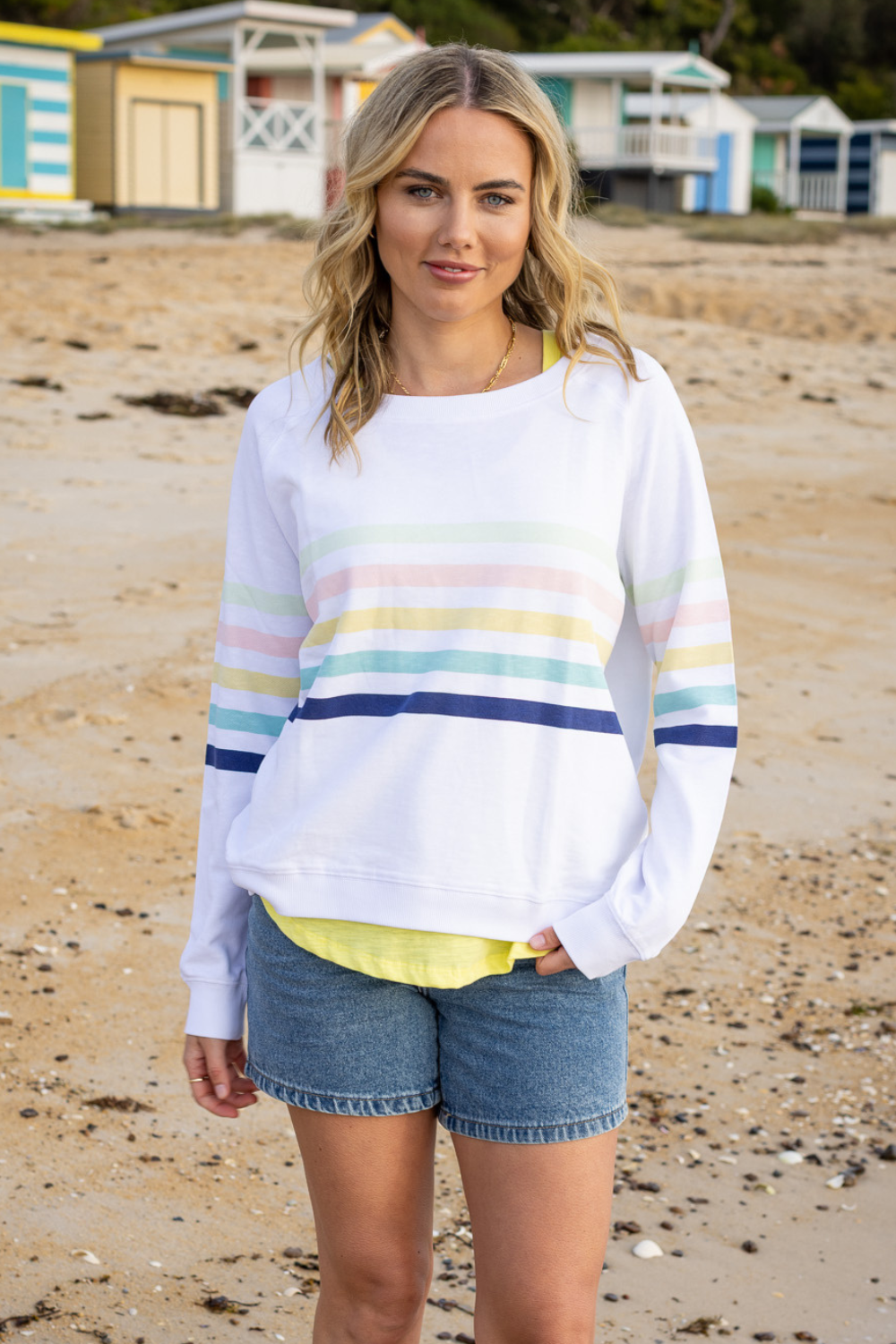 Forever oversized Sweater - Pastal Stripes