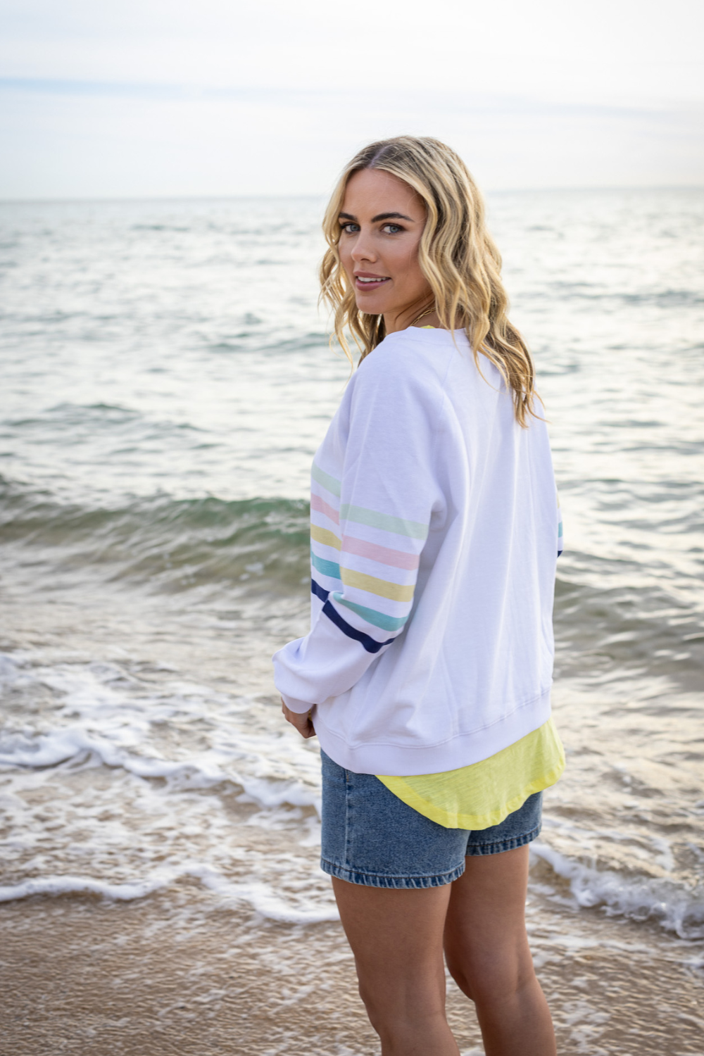 Forever oversized Sweater - Pastal Stripes