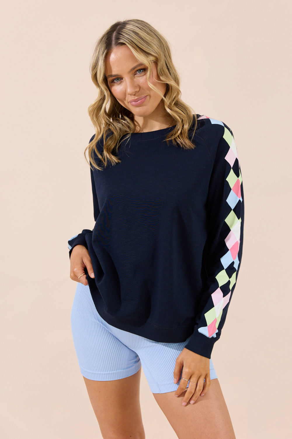 Zanni Oversized Sweater - Navy