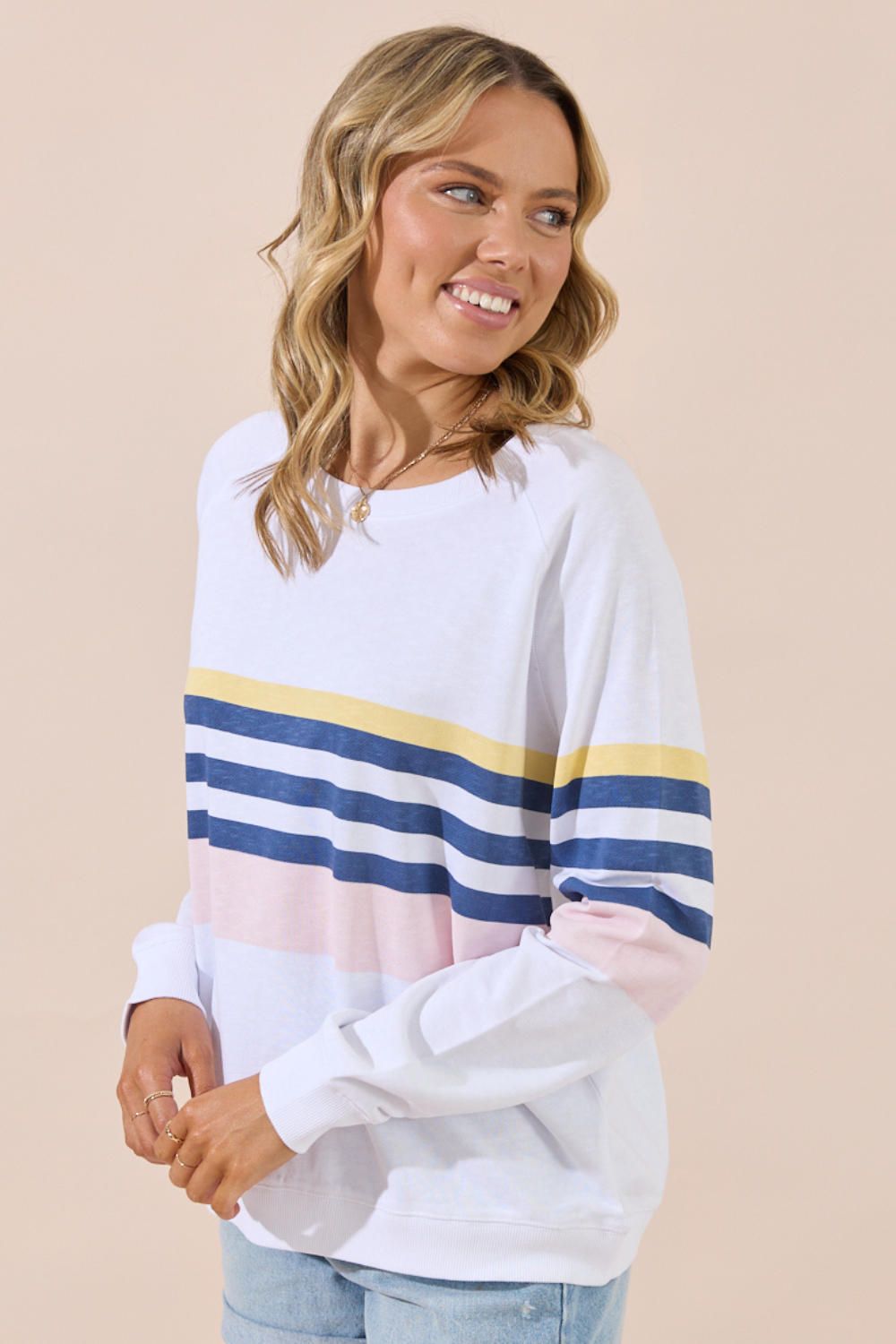 Hamptons oversized Sweater - White