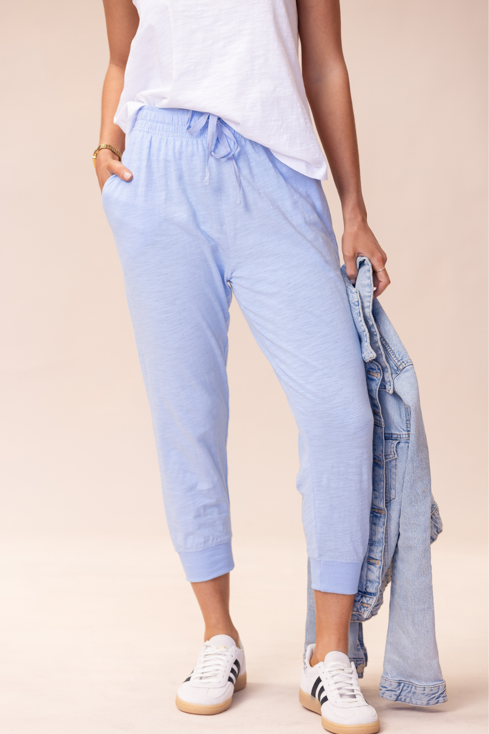 Portsea Pants 7/8 - Soft Blue
