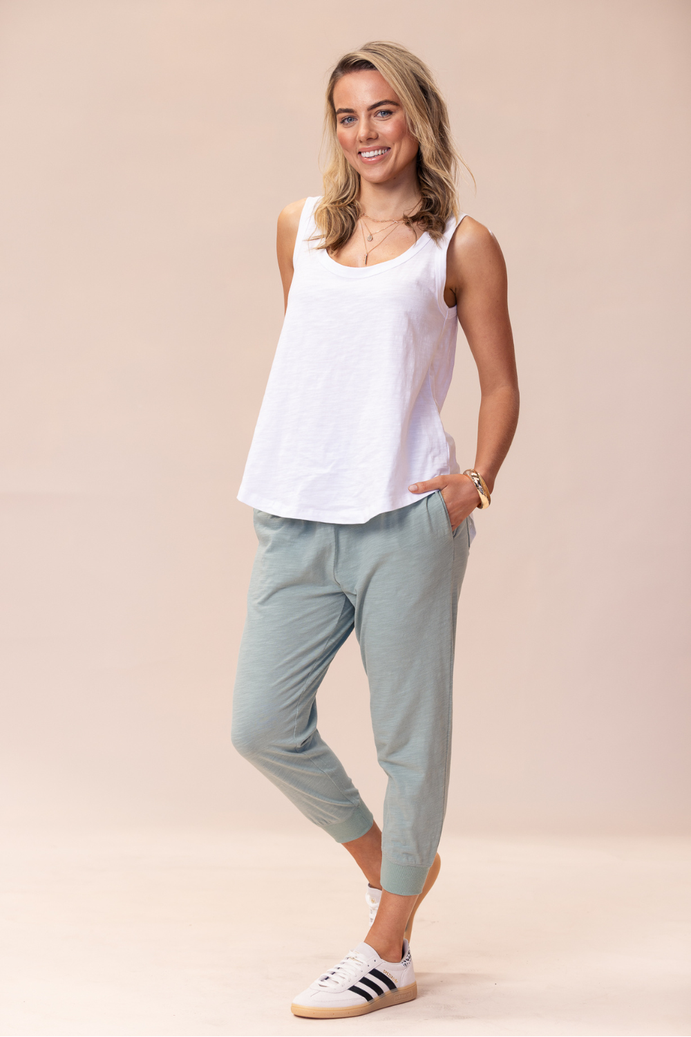 Portsea Pants 7/8 - Sage