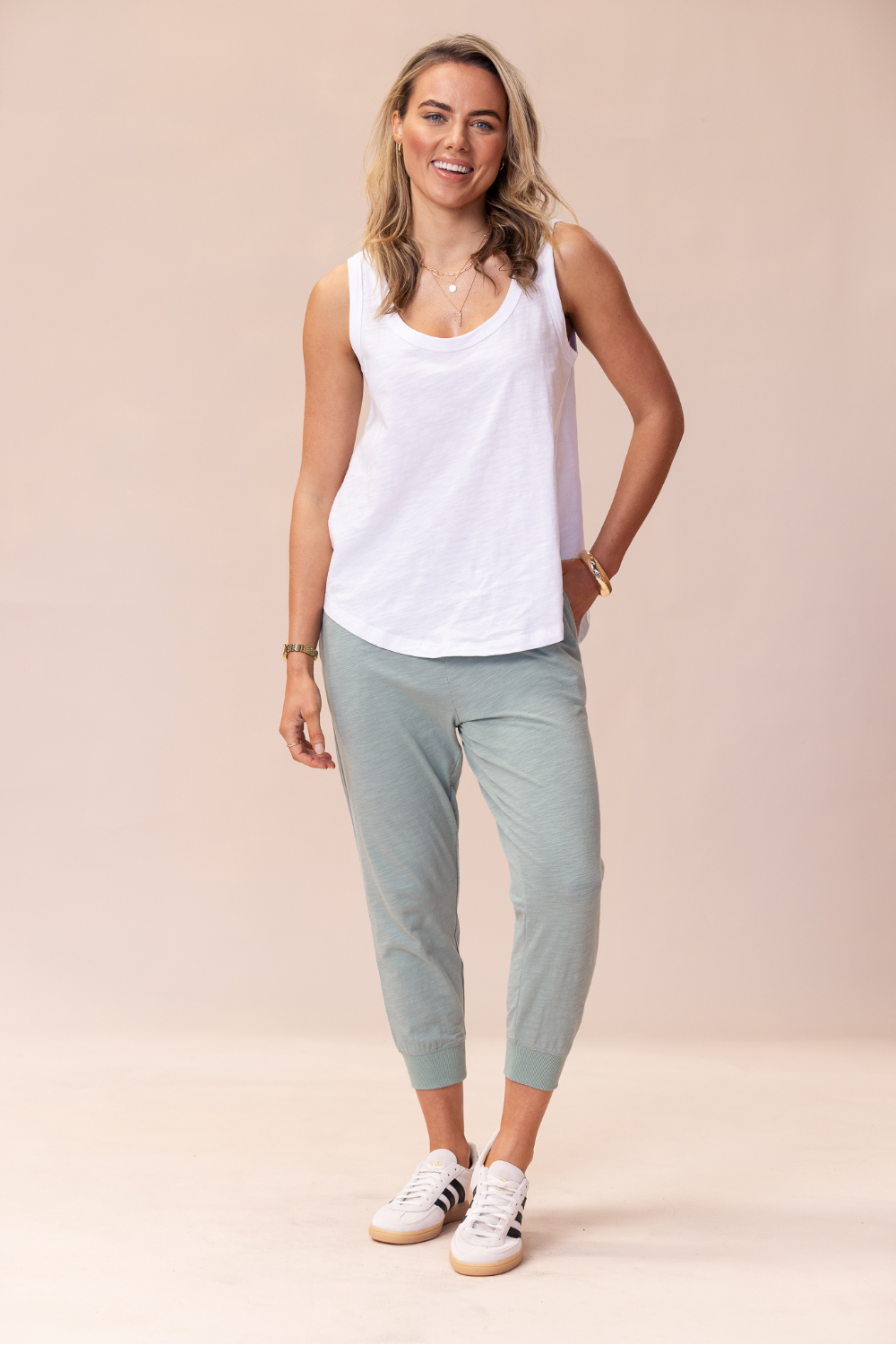 Portsea Pants 7/8 - Sage