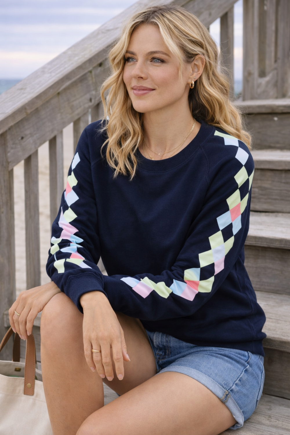 Zanni Oversized Sweater - Navy