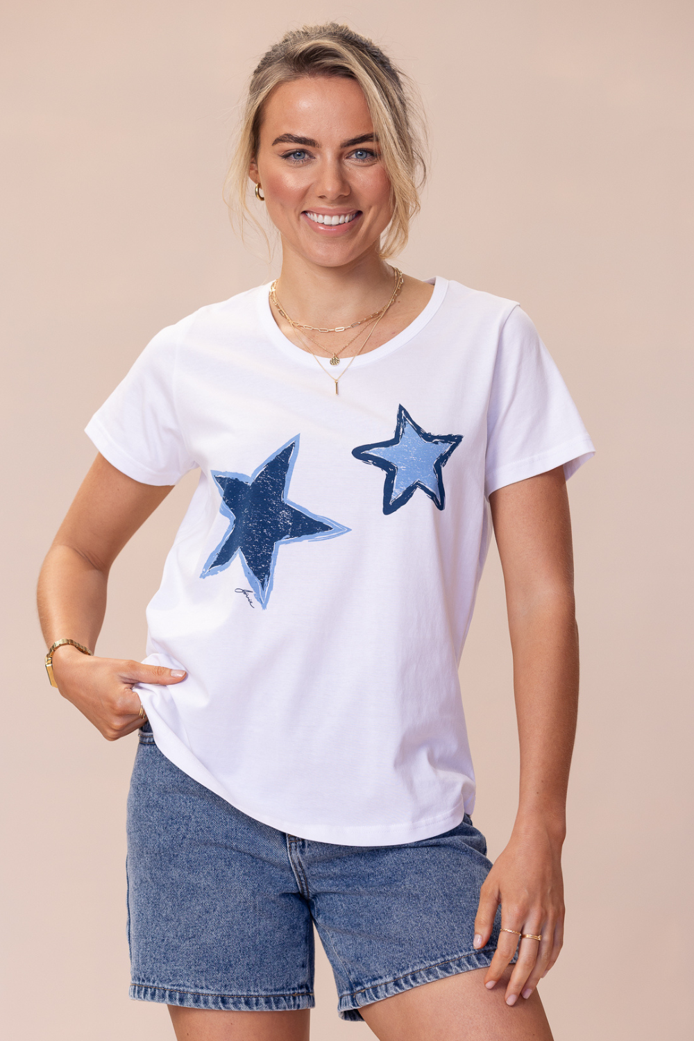 Horizon T-Shirt 100% BCI Cotton - White