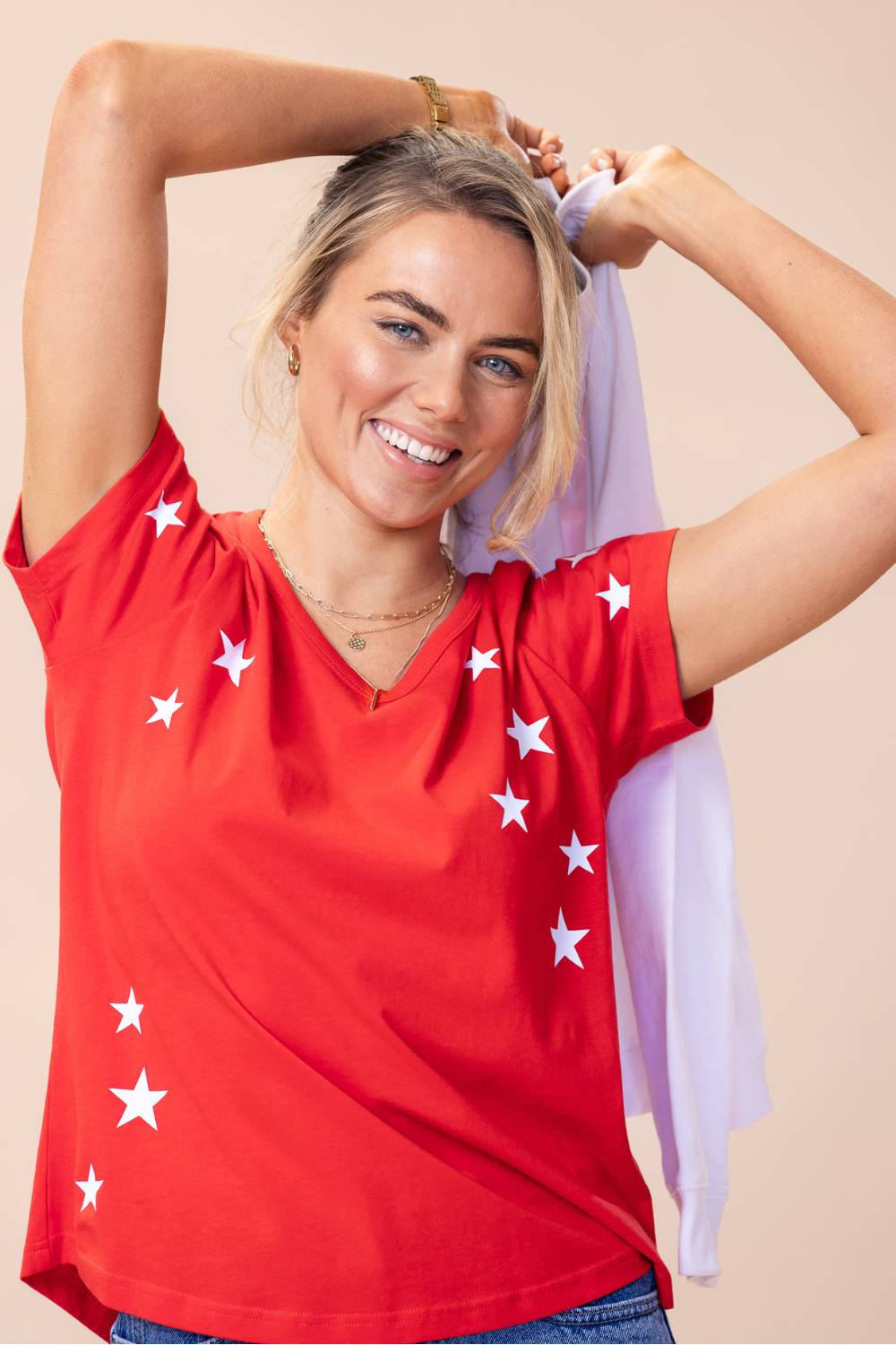 FREE SPIRIT T-Shirt 100% BCI Cotton - RED