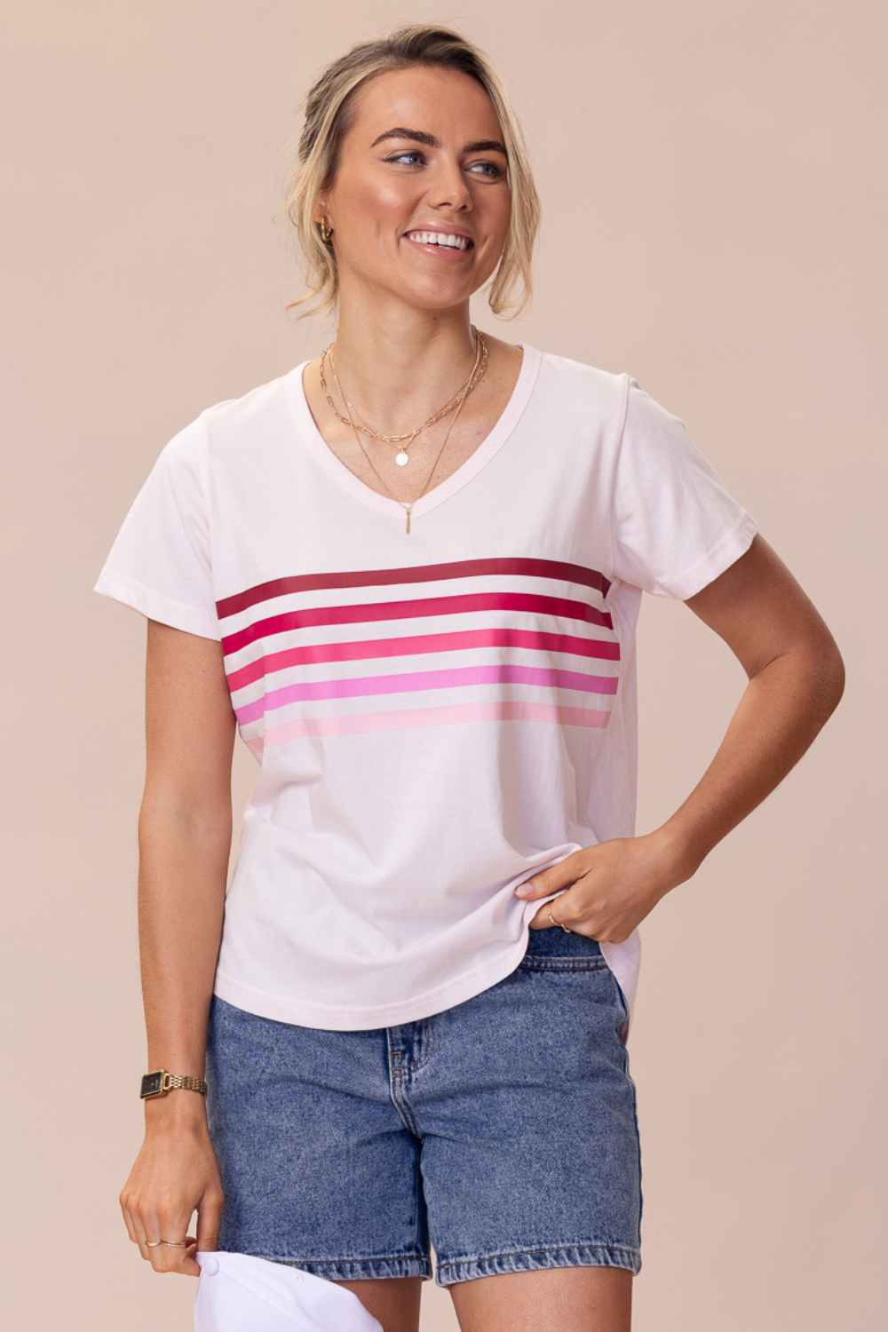 Forever T-Shirt 100% BCI Cotton - Light Pink