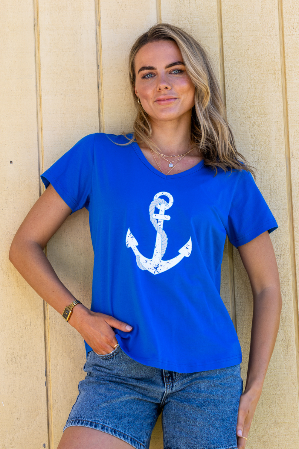 Voyage T-Shirt 100% BCI Cotton - Cobalt