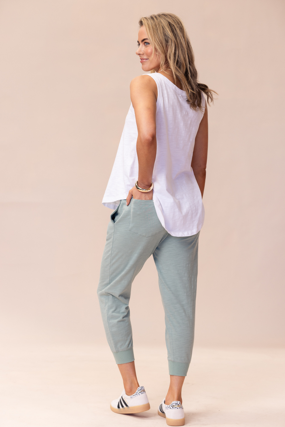 Portsea Pants 7/8 - Sage
