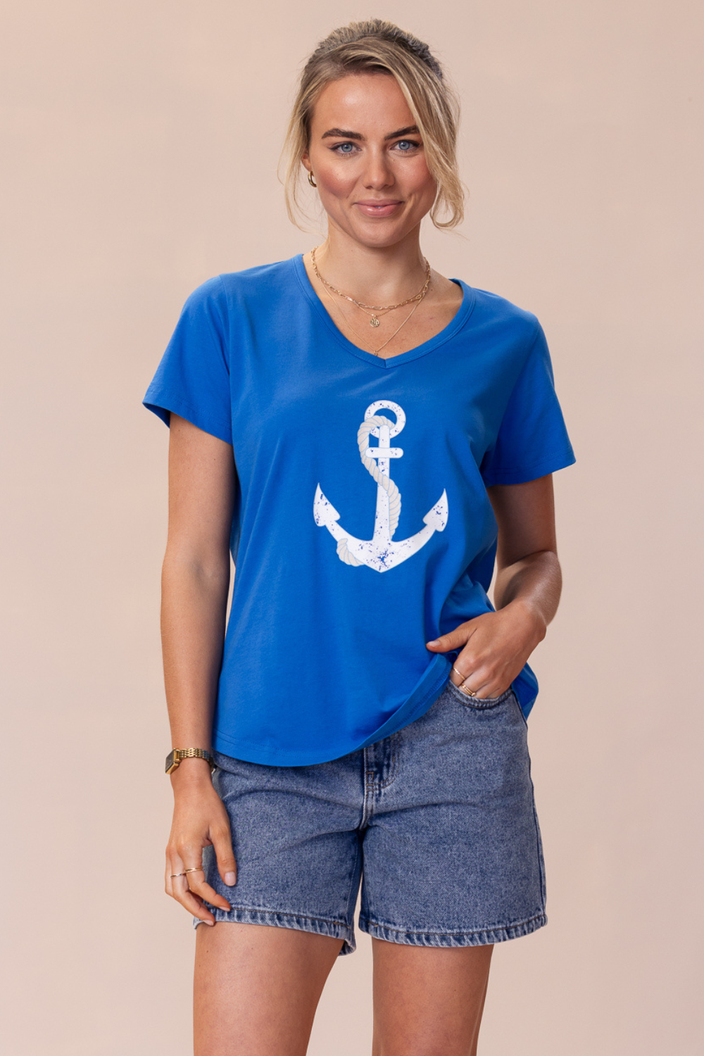 Voyage T-Shirt 100% BCI Cotton - Cobalt