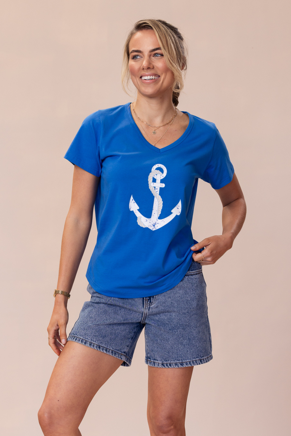 Voyage T-Shirt 100% BCI Cotton - Cobalt