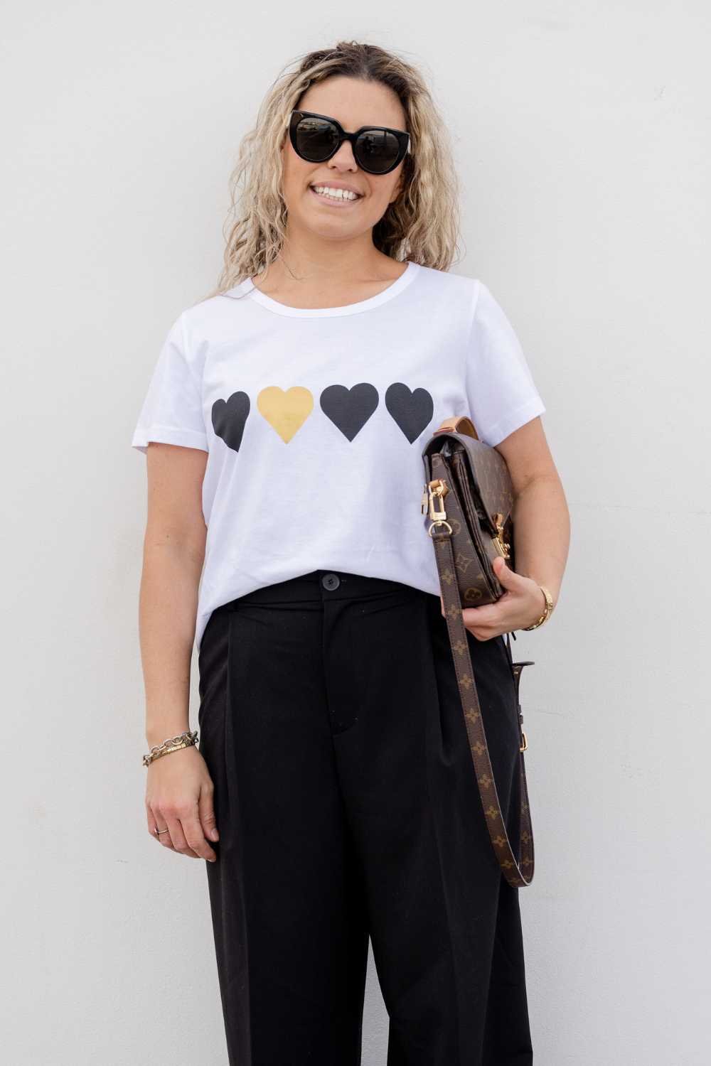 Rio Heart Tee 100% BCI Cotton - White