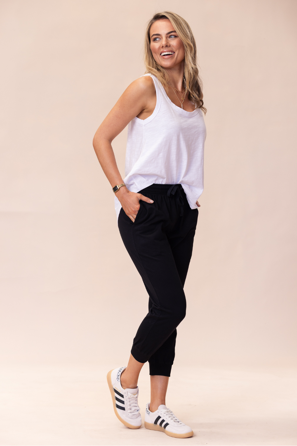 Portsea Pants 7/8 - Black