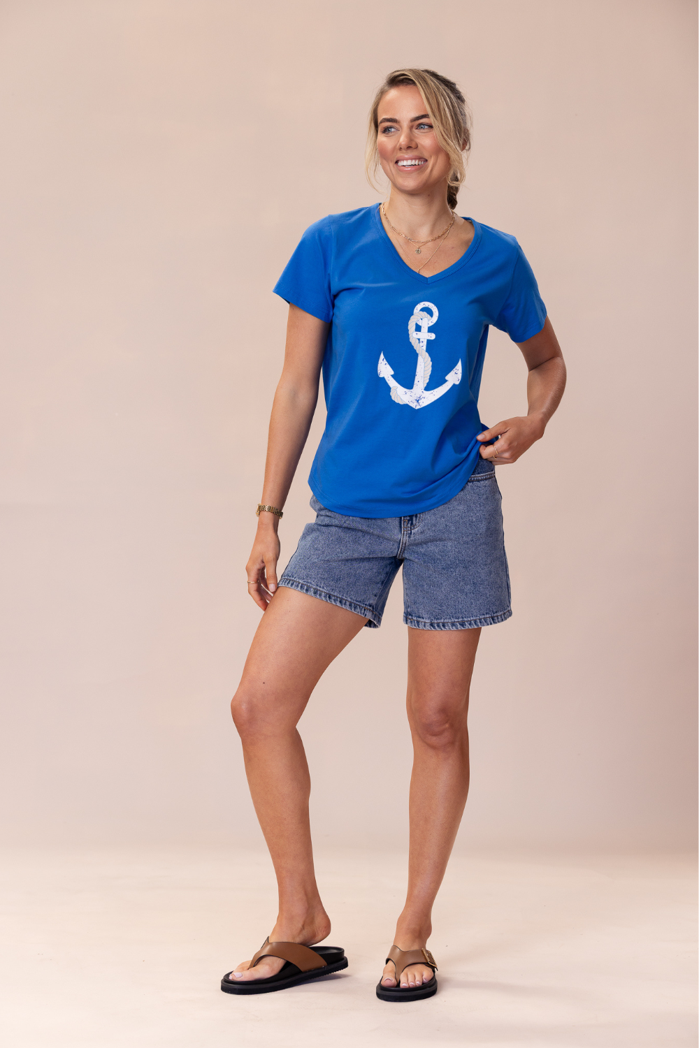 Voyage T-Shirt 100% BCI Cotton - Cobalt