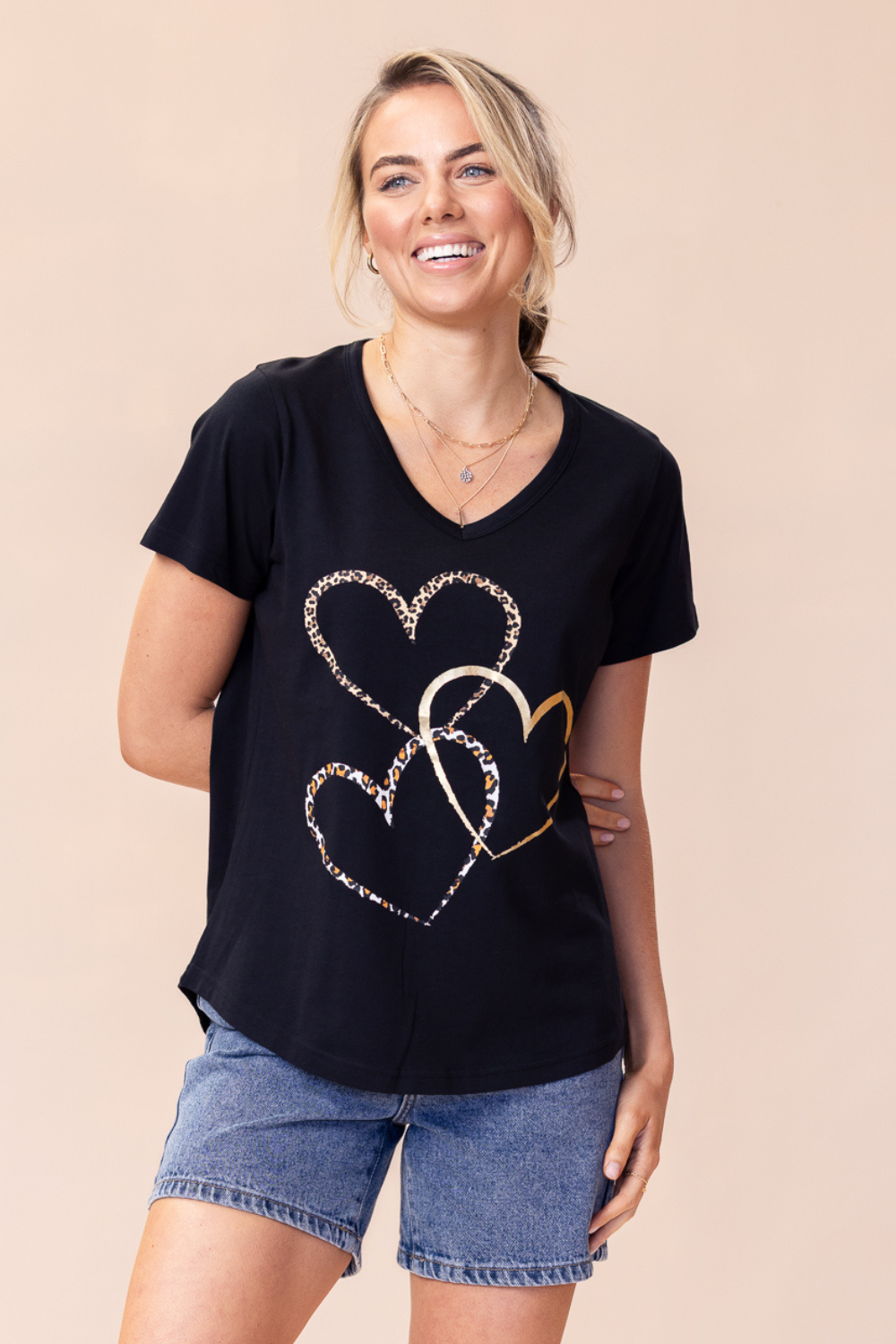 Zoe T-Shirt 100% BCI Cotton - Black