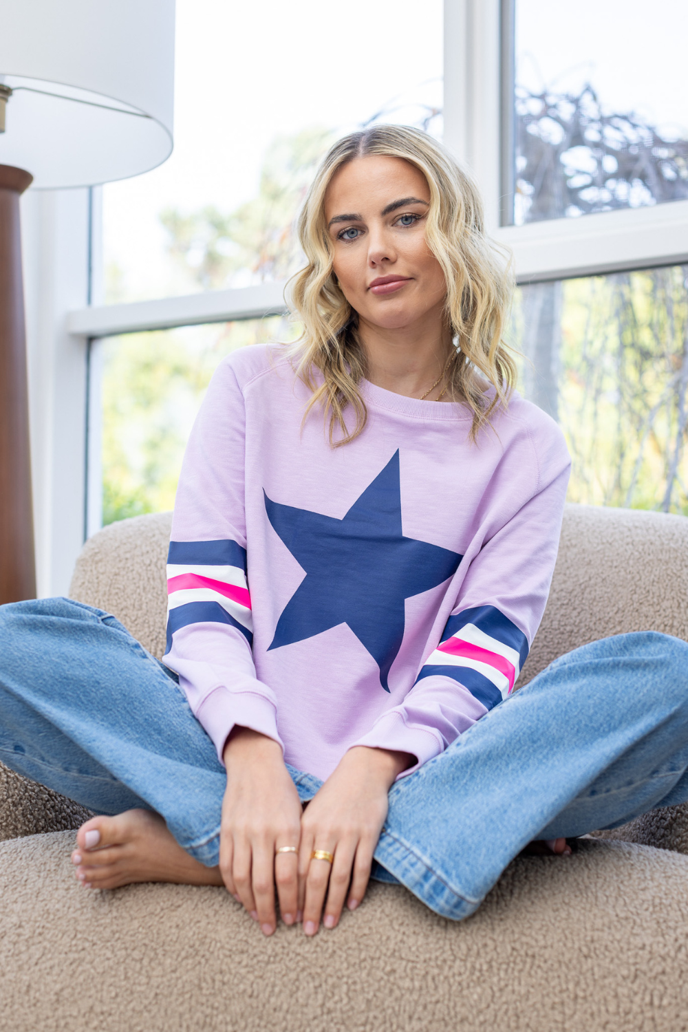 HOLIDAY Oversized SWEATER - LILAC
