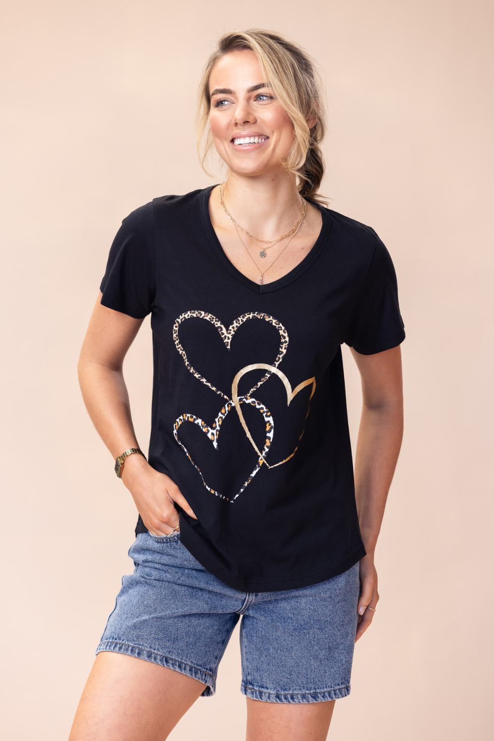 Zoe T-Shirt 100% BCI Cotton - Black