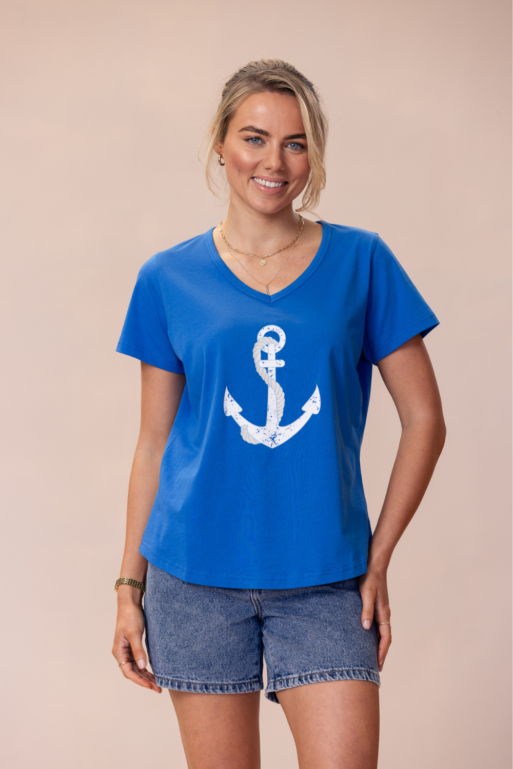 Voyage T-Shirt 100% BCI Cotton - Cobalt
