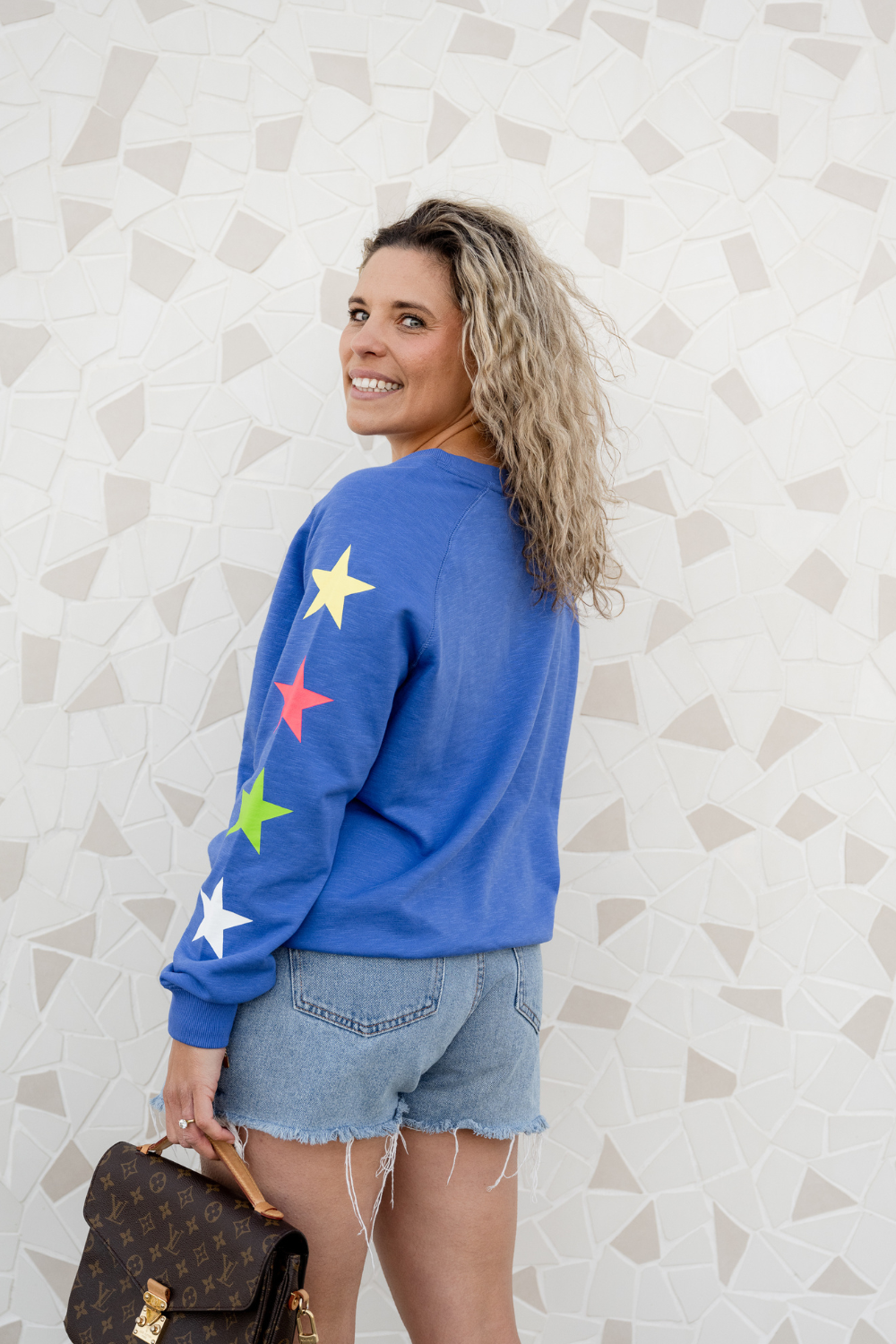 Saba Oversized Sweater - Blue