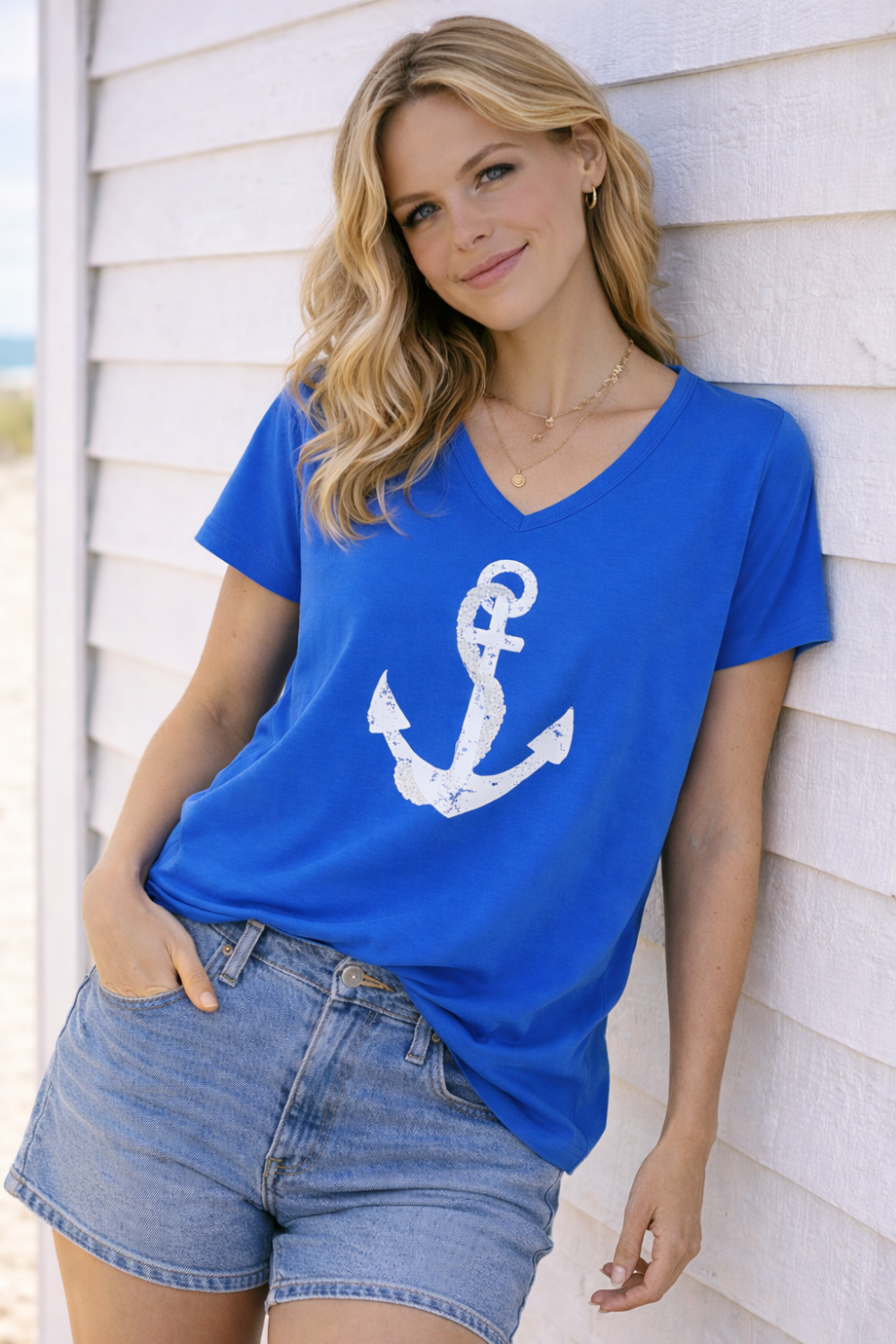 Voyage T-Shirt 100% BCI Cotton - Cobalt