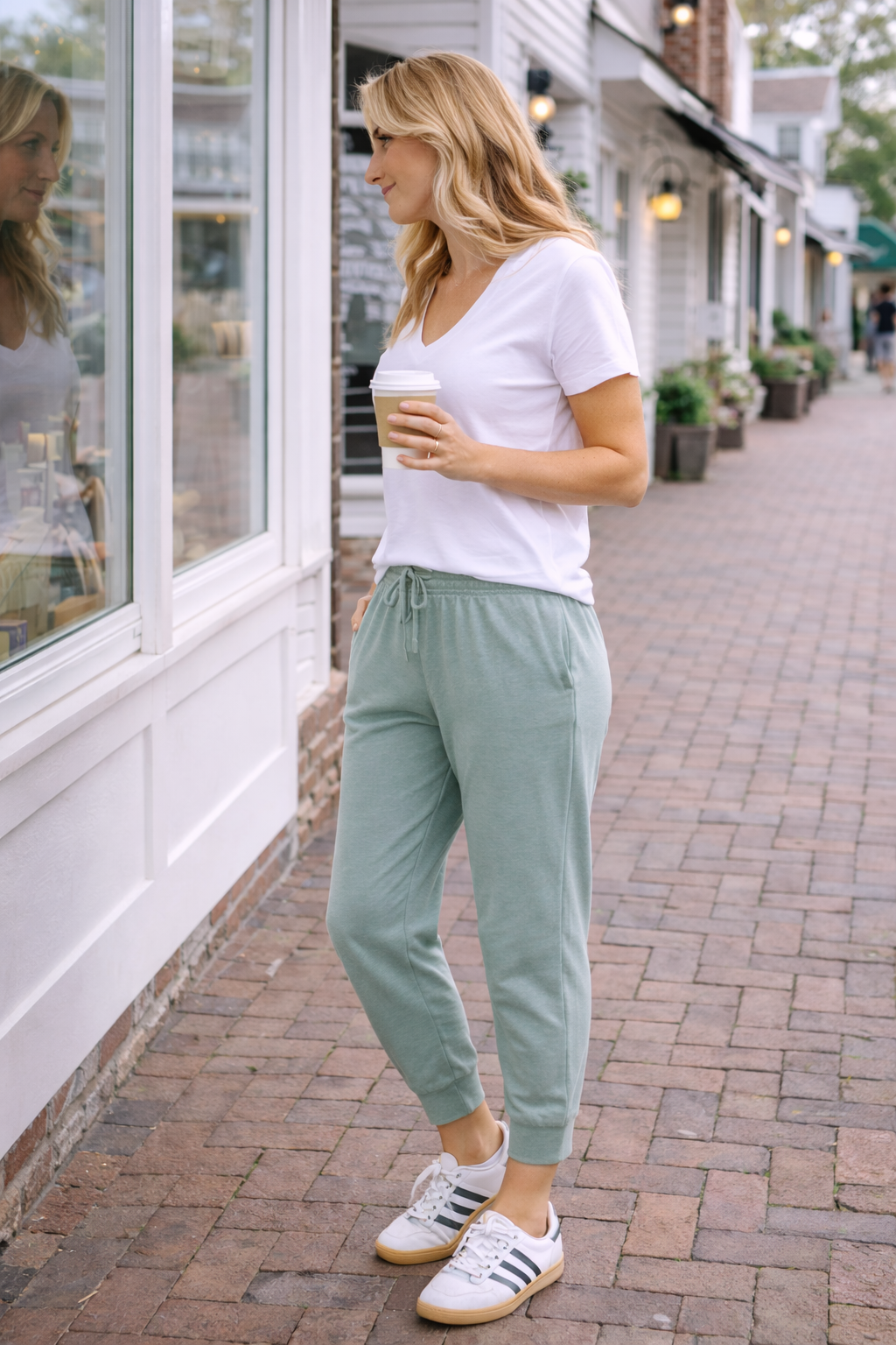 Portsea Pants 7/8 - Sage