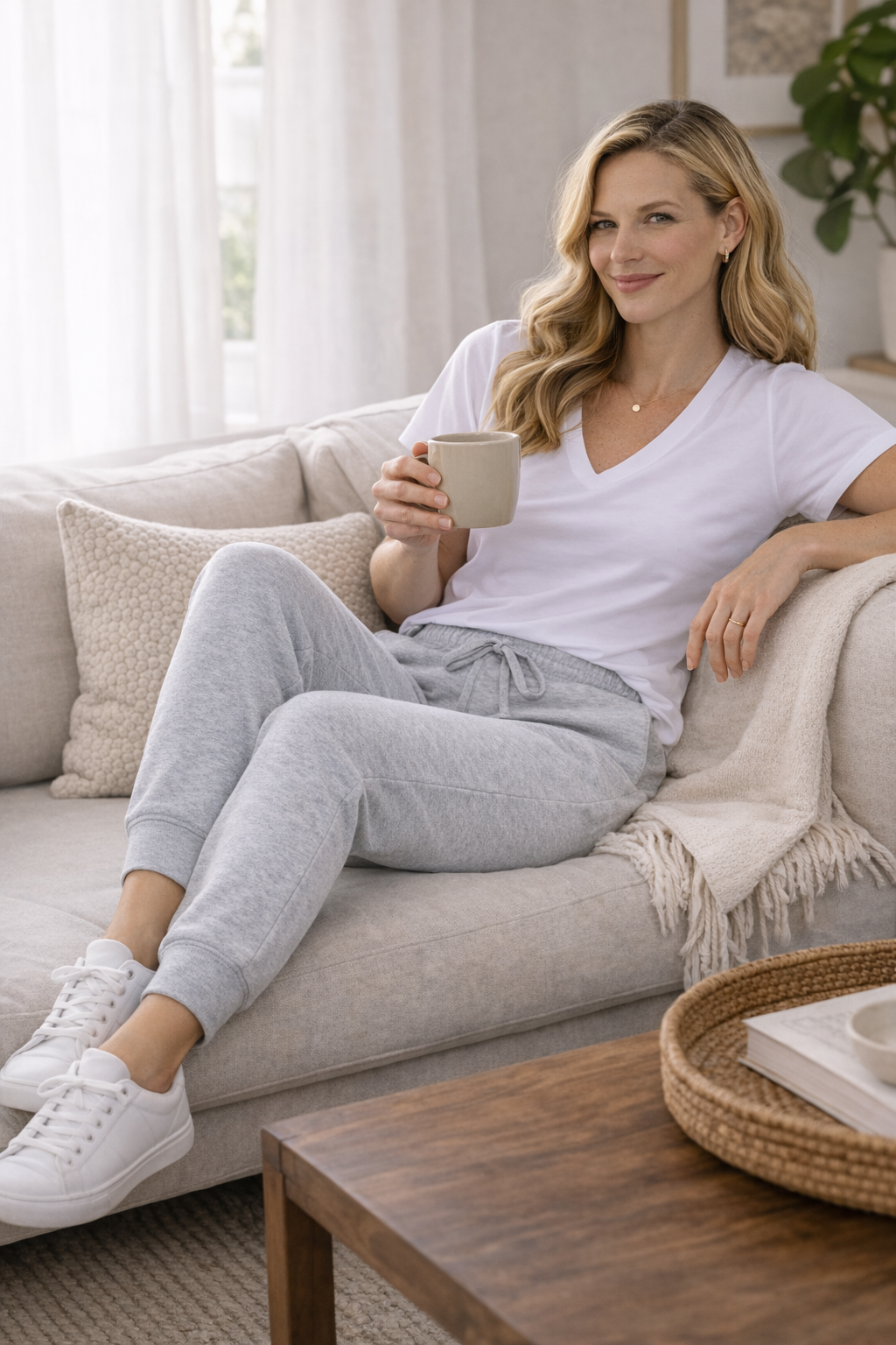 Sorrento Pants - Grey Marle