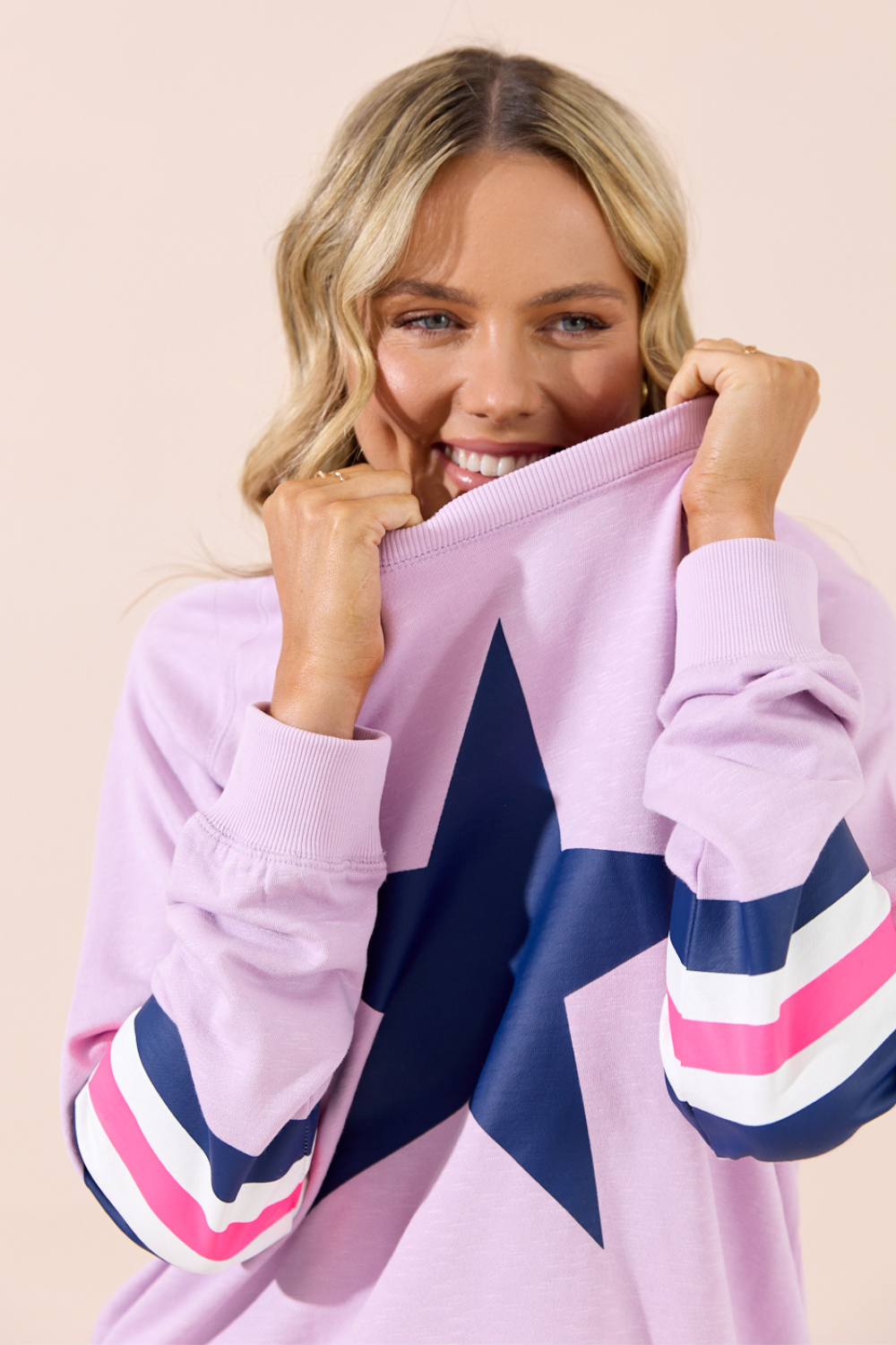 HOLIDAY Oversized SWEATER - LILAC