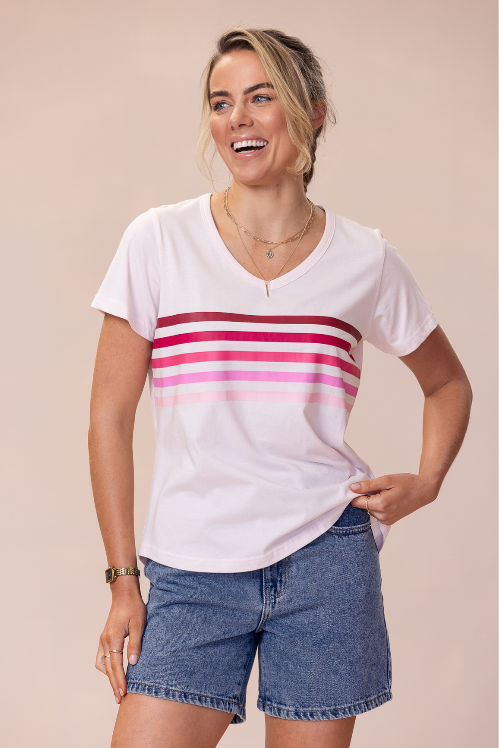 Forever T-Shirt 100% BCI Cotton - Light Pink