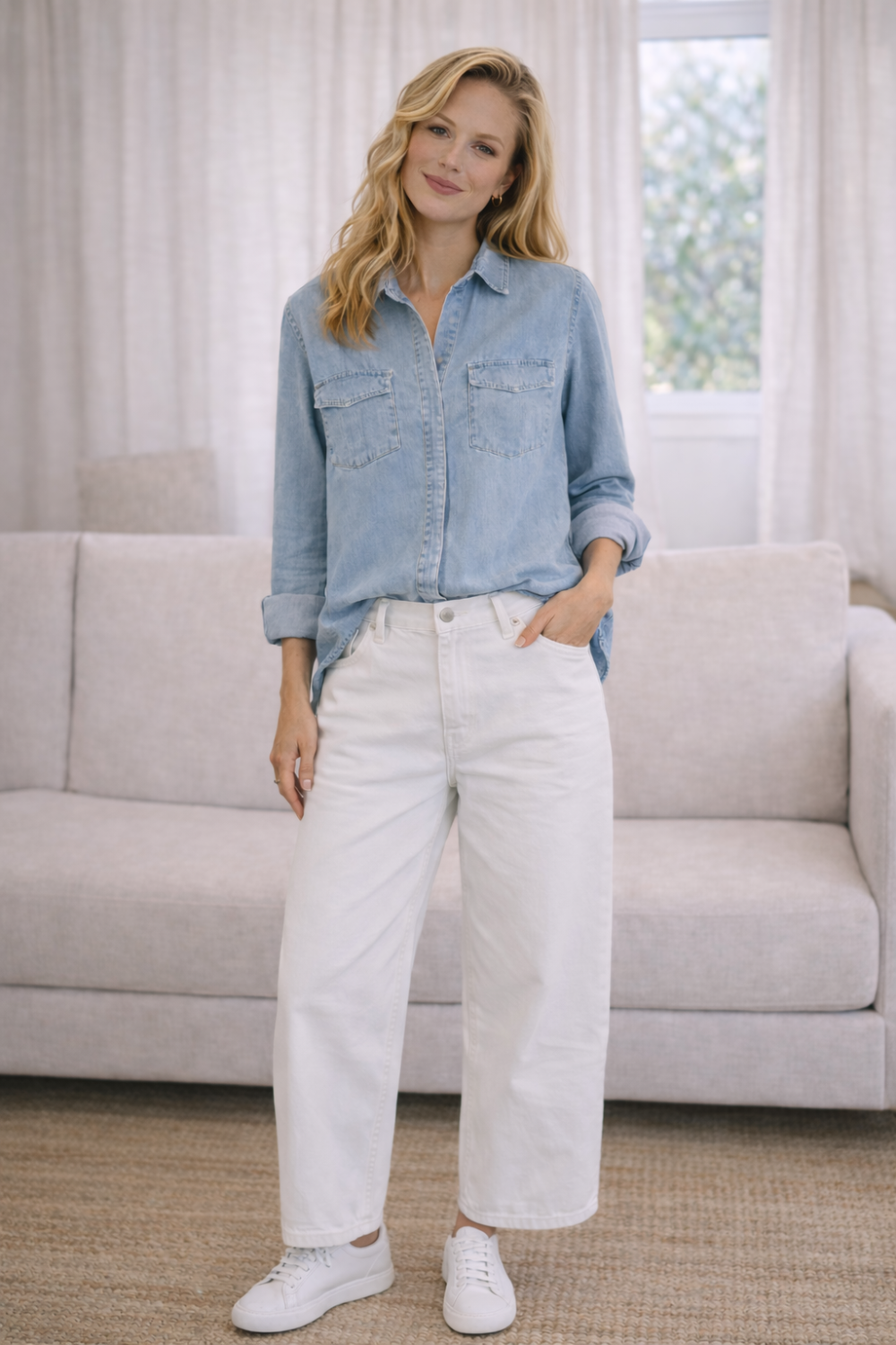 Monaco Shirt- Chambray