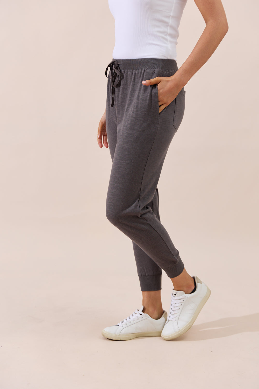 Sorrento Pants 7/8 - Charcoal Seconds