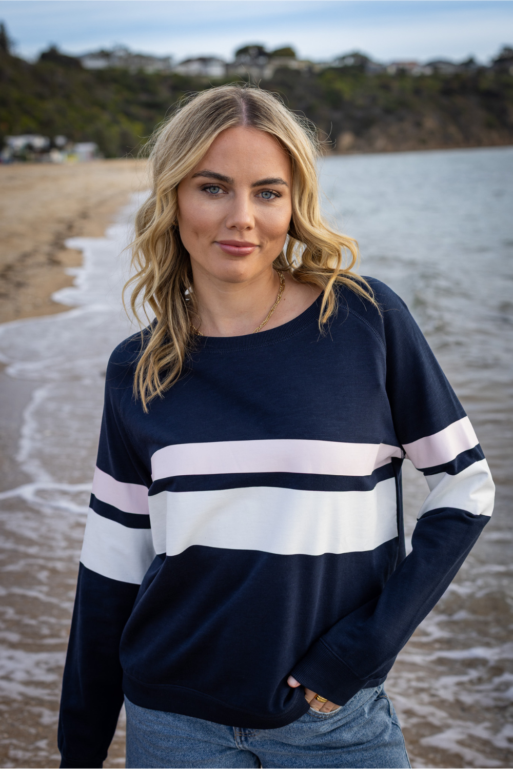 Halle Oversized Sweater - Navy