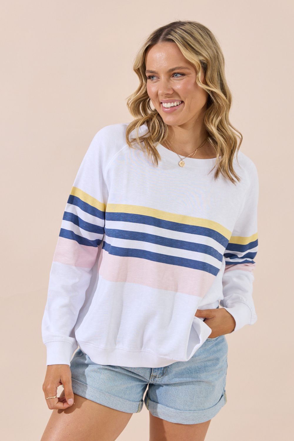 Hamptons oversized Sweater - White