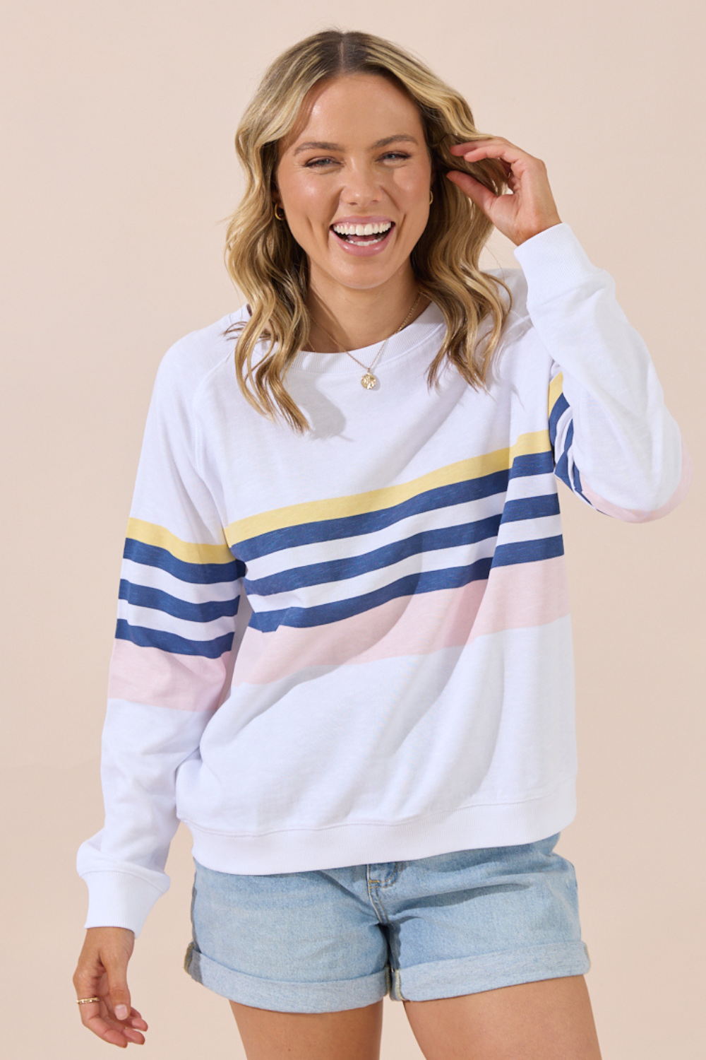 Hamptons oversized Sweater - White