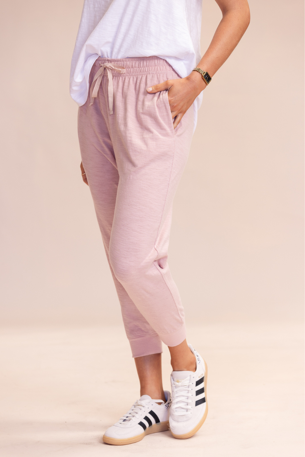 Portsea Pants 7/8 - Dusty Pink